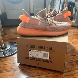 Yeezy Boost 350 in salmon color. Size 8.5 men 10 women